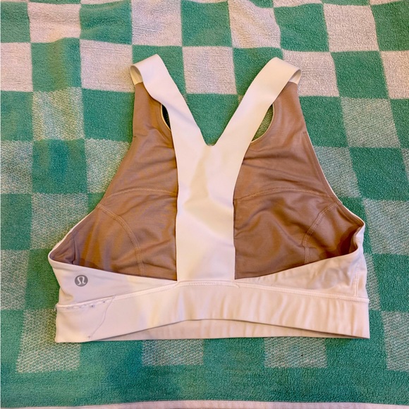 White Lululemon Sports Bra - Picture 2 of 3